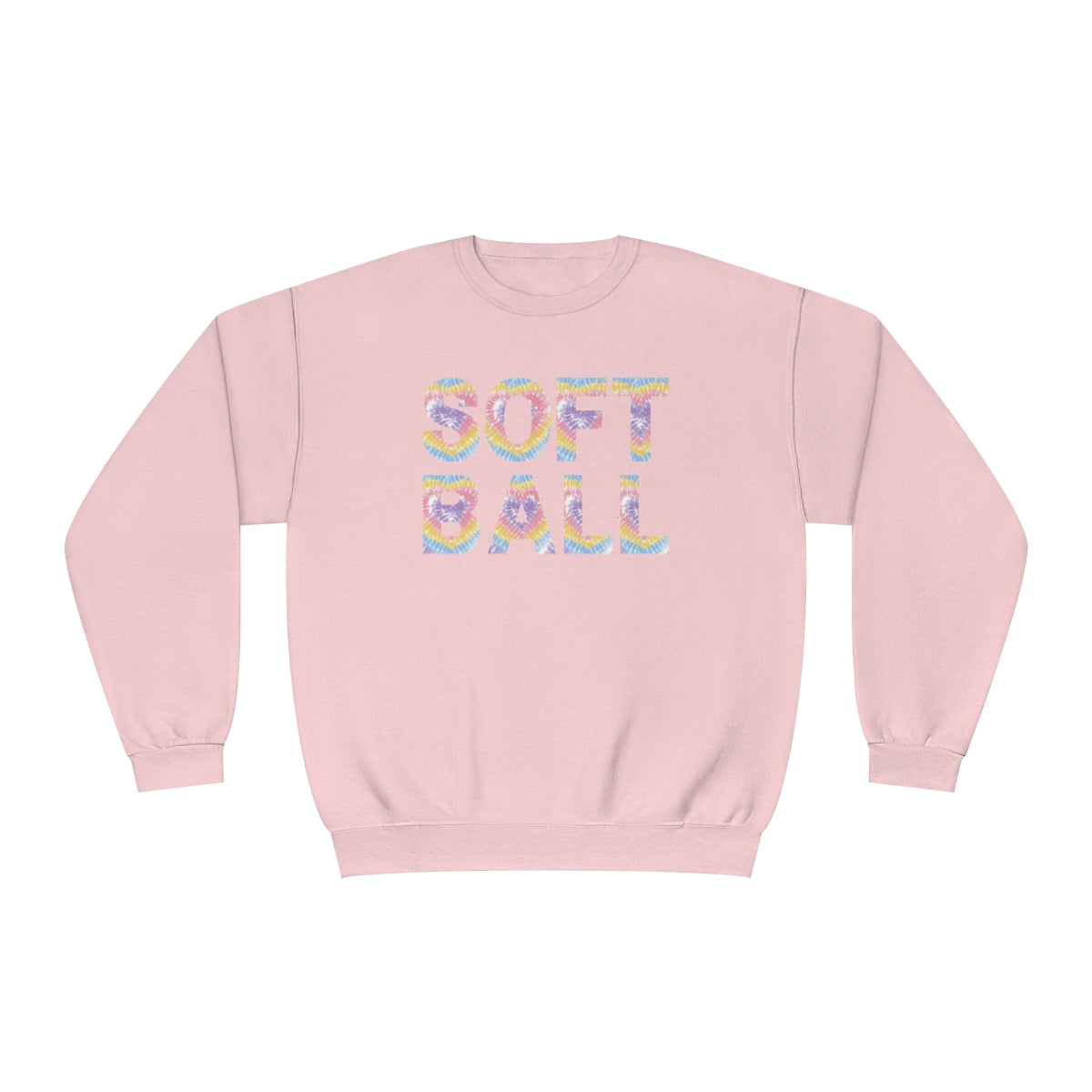 Softball Sweatshirt, Pastel Tie Dye Softball Shirt, Softball Mom Shirt, Softball Vibes, Women's Sweatshirt, Softball Game Sweatshirt