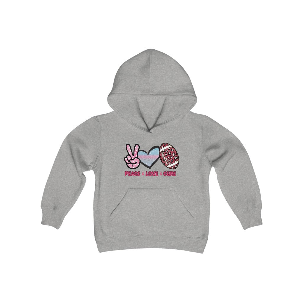 Breast Cancer Sweatshirt Kids | Pink Ribbon Sweatshirt | Breast Cancer Awareness | Football Sweatshirt | Pink Ribbon Hoodie