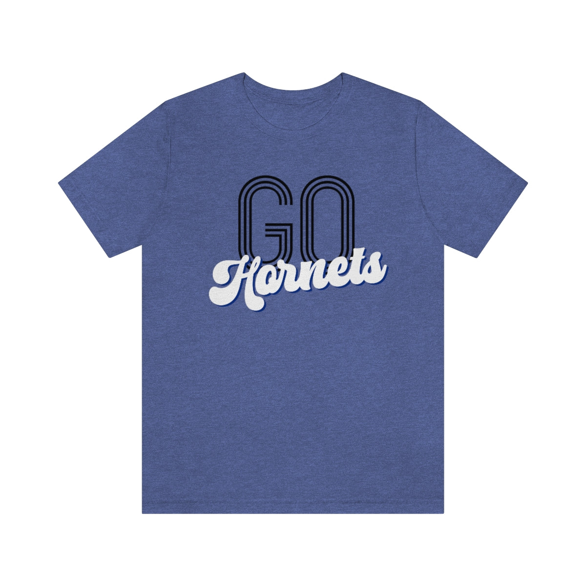 Go Hornets Retro Text - Bella + Canvas T Shirt - Sizes S - 3XL