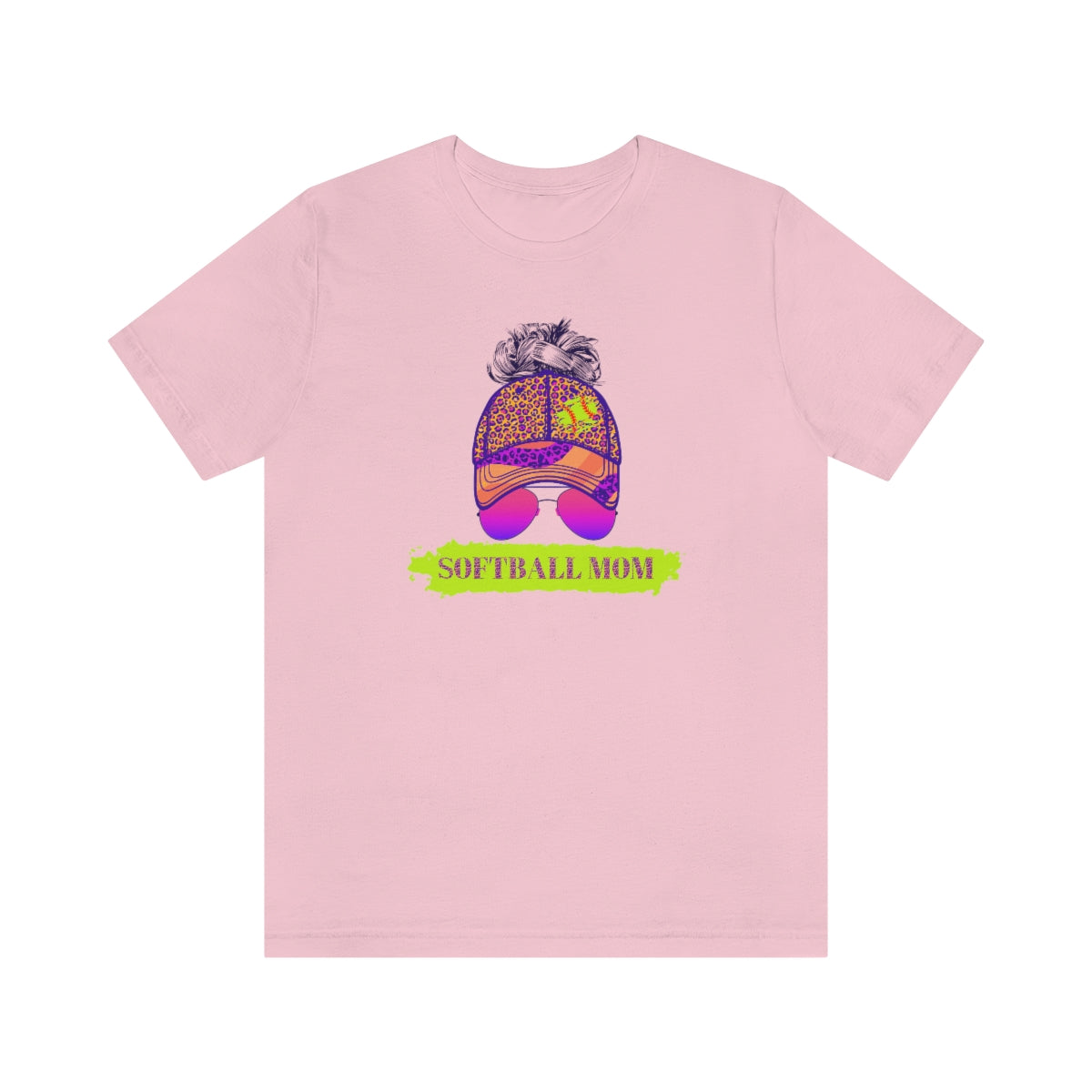 Color Pop Softball Mom Shirt | Softball tees | Women's softball Shirt | Cute softball shirts | Baseball Hat and Sunglasses | Team gifts