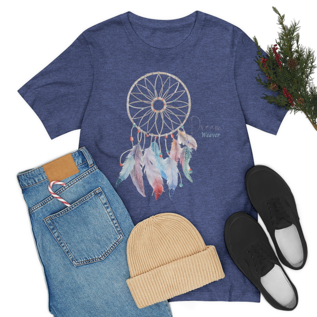 Dream Weaver Boho Shirt, Dream Catcher Shirt, Boho Feathers, Boho Dream Catcher