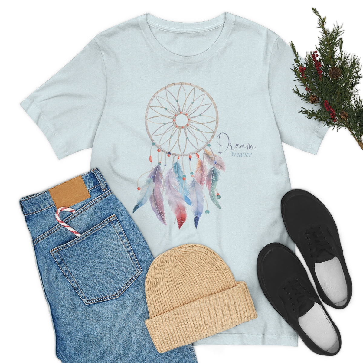 Dream Weaver Boho Shirt, Dream Catcher Shirt, Boho Feathers, Boho Dream Catcher