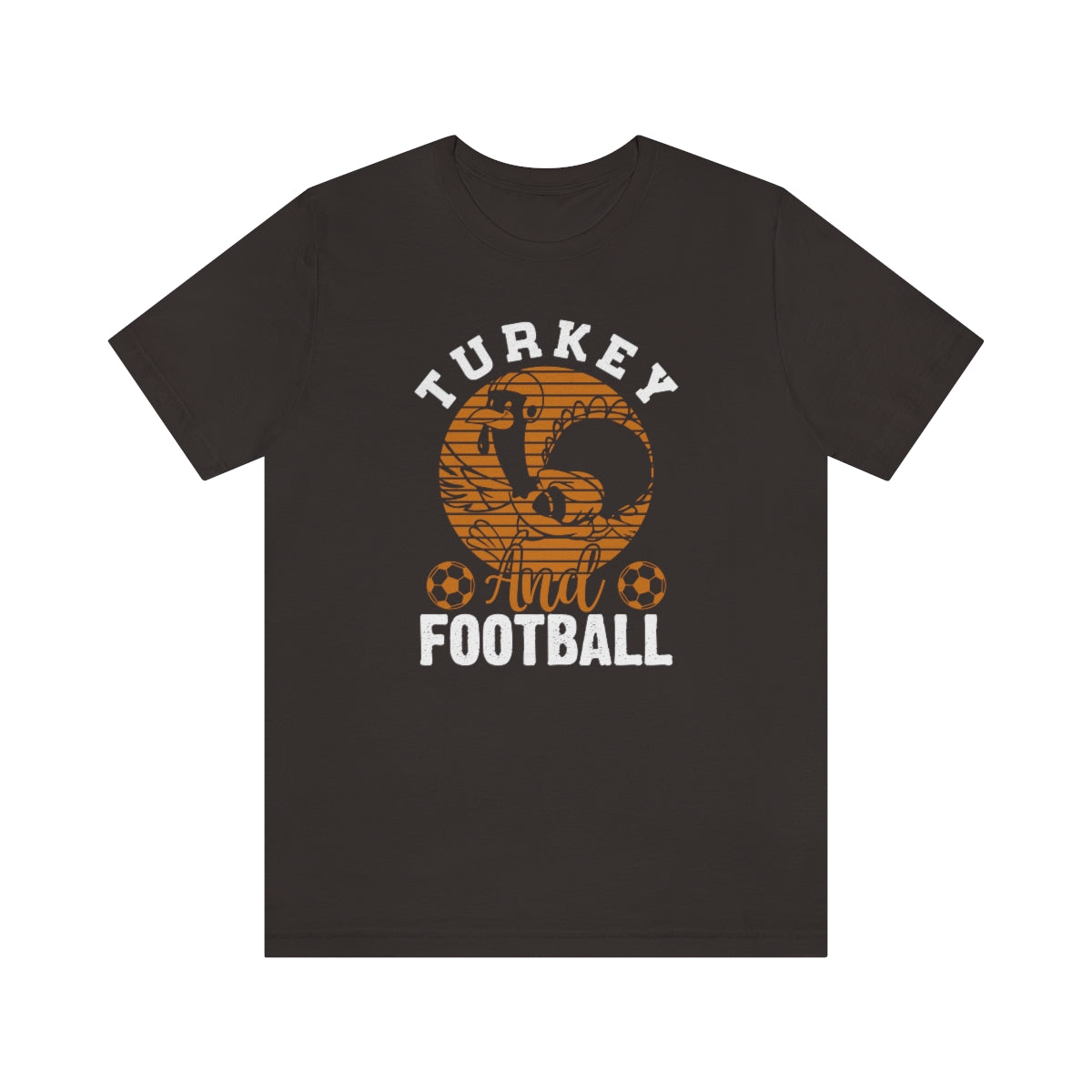 Turkey Football Thanksgiving - Bella + Canvas T Shirt - Sizes S - 3XL