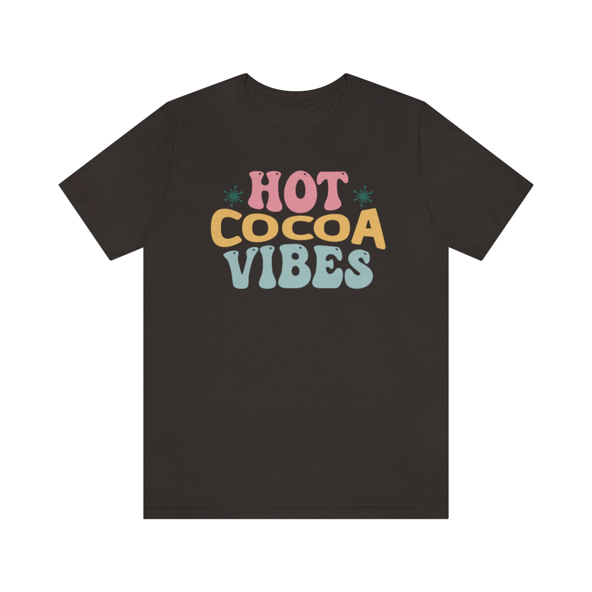 Hot Cocoa Vibes Hippie Christmas Tshirt, Christmas Shirts for Women, Christmas Tee, Shirts for Christmas