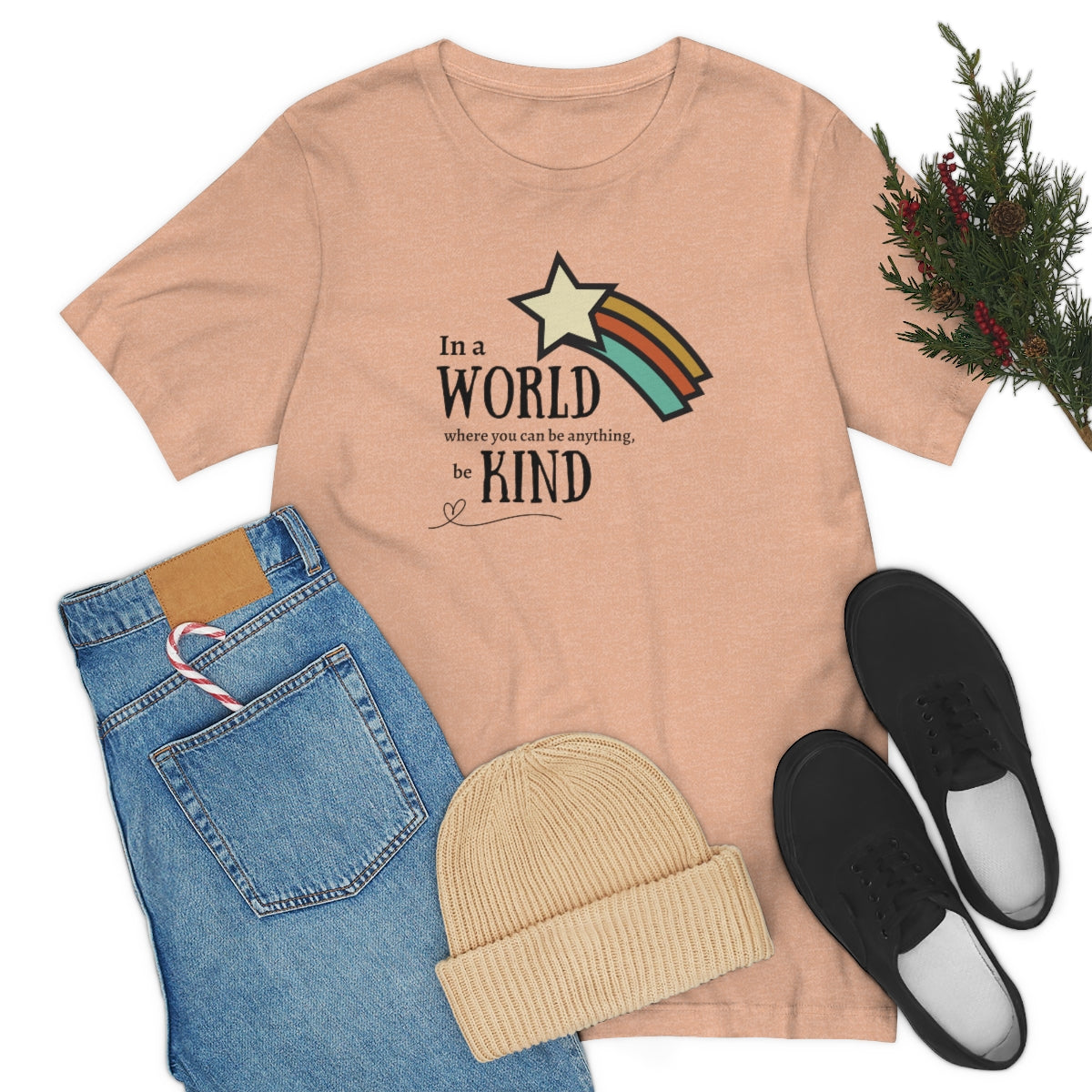 Be kind shirt, In a world where you can be anything be kind shirt, Retro Rainbow shirt, Retro tshirt