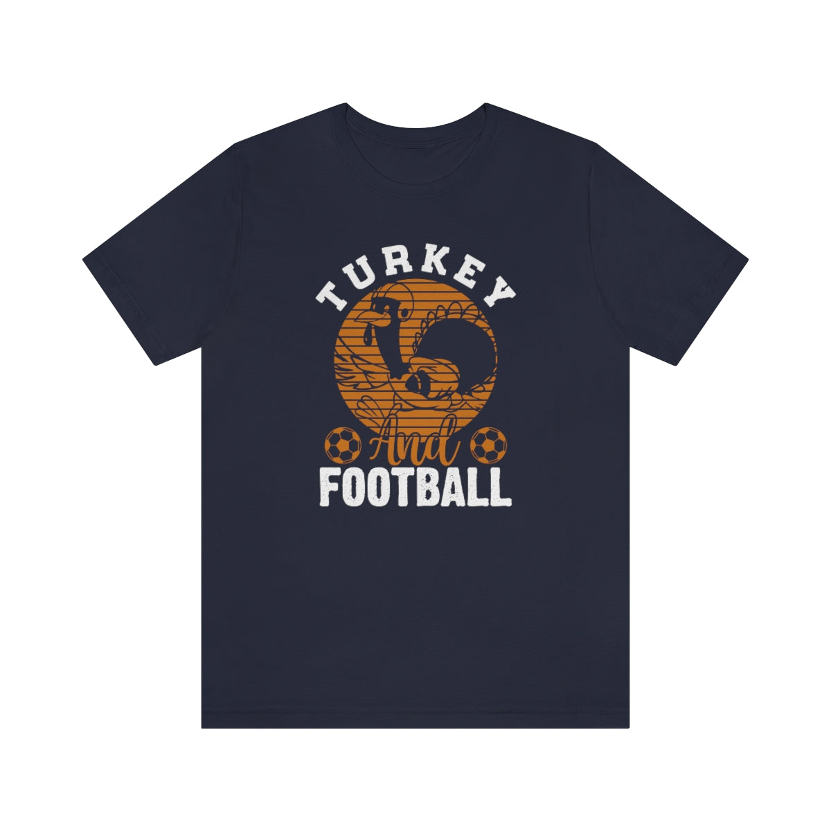 Turkey Football Thanksgiving - Bella + Canvas T Shirt - Sizes S - 3XL