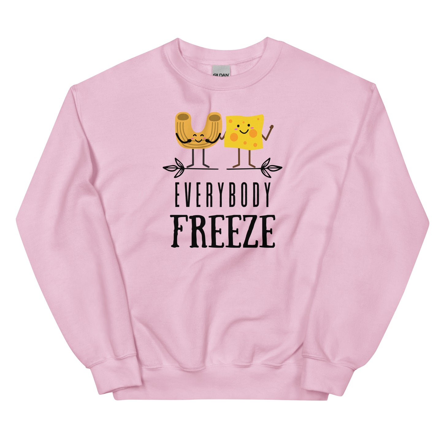 Macaroni and Cheese Everybody Freeze Sweatshirt, Teacher Sweatshirt, Teacher Announcement Shirt