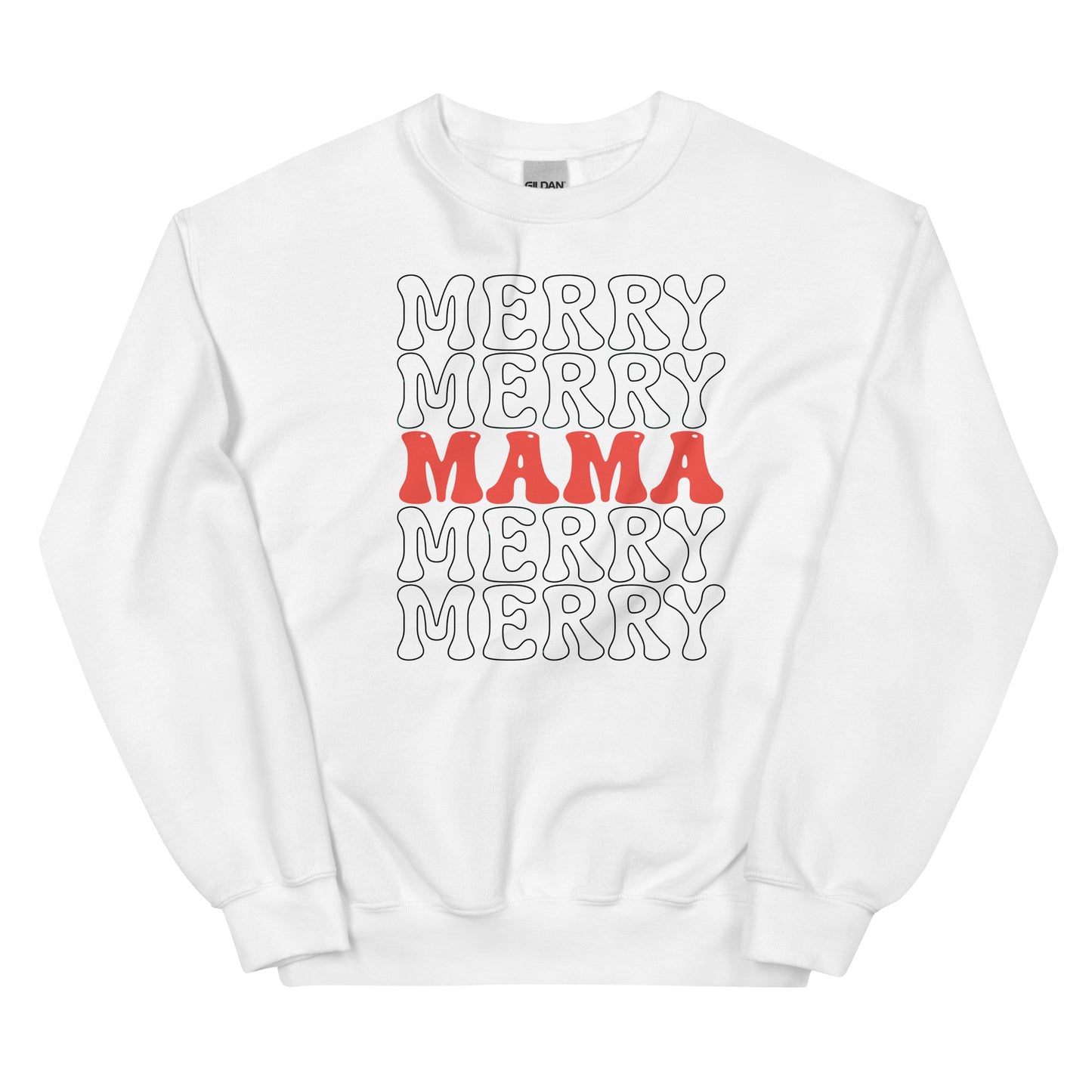 Merry Mama Christmas Sweatshirt, Gift for Mom, Mama Sweatshirt, Holiday Sweatshirt