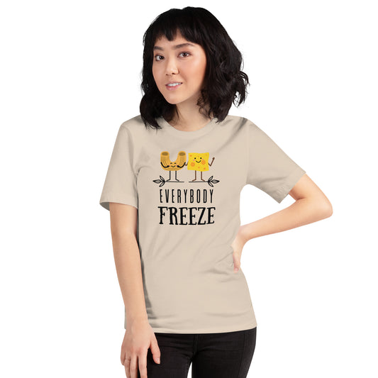 Macaroni and Cheese Everybody Freeze shirt, Teacher tshirt, Teacher Announcement Shirt, Funny Teacher Shirt